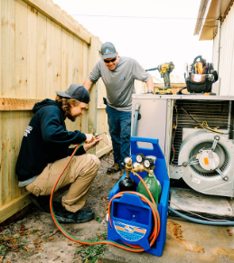 Technician working